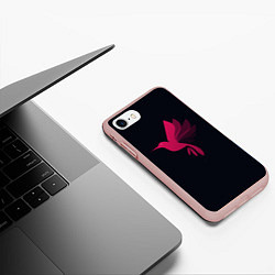 Чехол iPhone 7/8 матовый Colibri Pantone, цвет: 3D-светло-розовый — фото 2