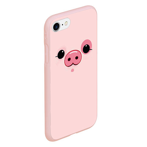 Чехол iPhone 7/8 матовый Пухля / 3D-Светло-розовый – фото 2