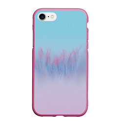 Чехол iPhone 7/8 матовый Пурпурный огонь, цвет: 3D-малиновый