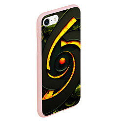 Чехол iPhone 7/8 матовый Круговорот текстур, цвет: 3D-светло-розовый — фото 2