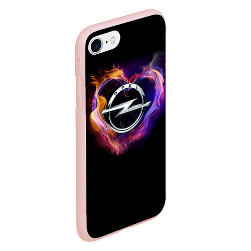 Чехол iPhone 7/8 матовый С логотипом Опель / 3D-Светло-розовый – фото 2