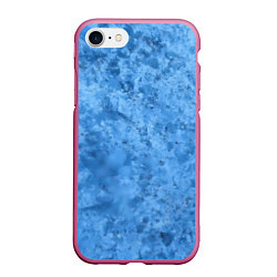 Чехол iPhone 7/8 матовый Синий камень, цвет: 3D-малиновый