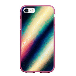 Чехол iPhone 7/8 матовый Абстракция вселенной, цвет: 3D-малиновый