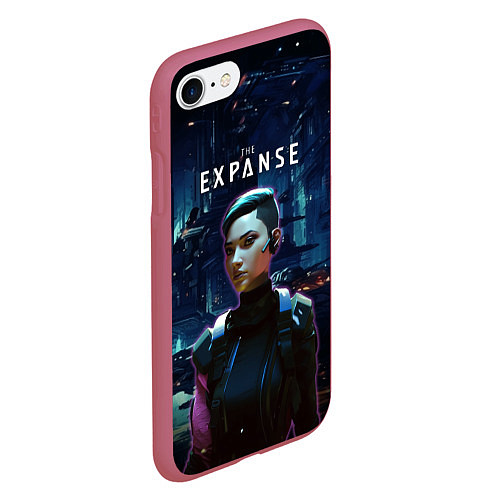 Чехол iPhone 7/8 матовый The expanse - a telltale series / 3D-Малиновый – фото 2