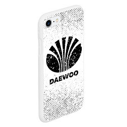 Чехол iPhone 7/8 матовый Daewoo с потертостями на светлом фоне, цвет: 3D-белый — фото 2