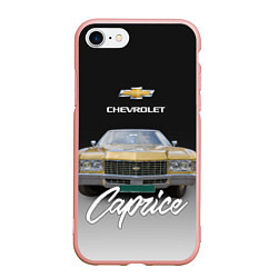 Чехол iPhone 7/8 матовый Американская машина Chevrolet Caprice 70-х годов