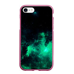 Чехол iPhone 7/8 матовый Зелёная галактика Midjourney