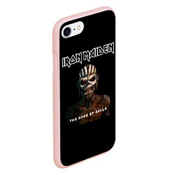 Чехол iPhone 7/8 матовый Iron Maiden - the book of souls, цвет: 3D-светло-розовый — фото 2