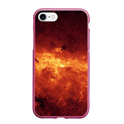 Чехол iPhone 7/8 матовый Огненная галактика
