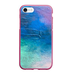 Чехол iPhone 7/8 матовый Пудра и голубые краски