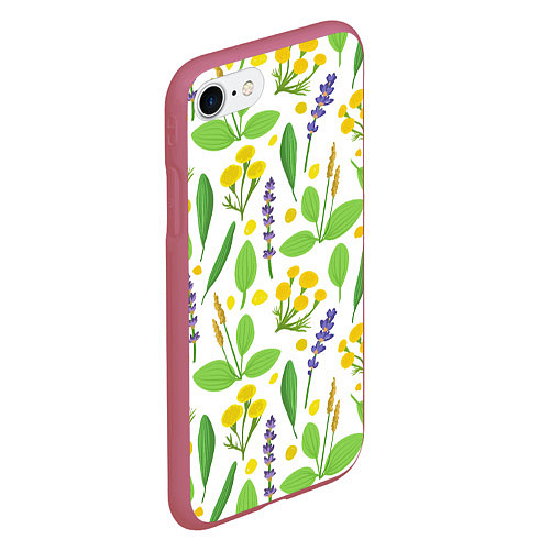 Чехол iPhone 7/8 матовый Запах весны / 3D-Малиновый – фото 2