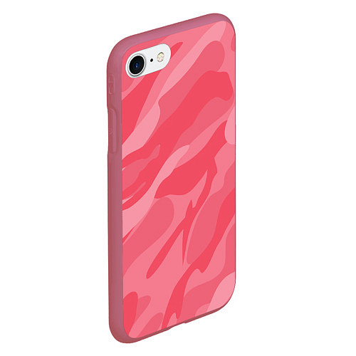 Чехол iPhone 7/8 матовый Pink military / 3D-Малиновый – фото 2