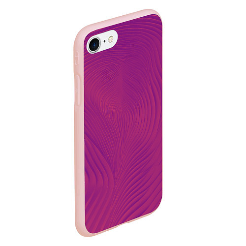Чехол iPhone 7/8 матовый Фантазия в пурпурном / 3D-Светло-розовый – фото 2