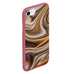 Чехол iPhone 7/8 матовый Chocolate fantasy, цвет: 3D-малиновый — фото 2