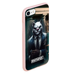 Чехол iPhone 7/8 матовый Payday 3 white bear, цвет: 3D-светло-розовый — фото 2