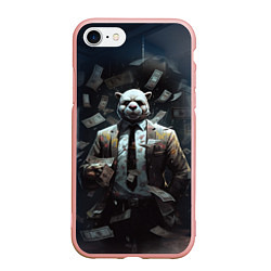 Чехол iPhone 7/8 матовый Payday 3 animal mask, цвет: 3D-светло-розовый