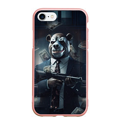 Чехол iPhone 7/8 матовый Payday 3 bear, цвет: 3D-светло-розовый