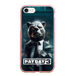 Чехол iPhone 7/8 матовый Payday 3 bear, цвет: 3D-светло-розовый