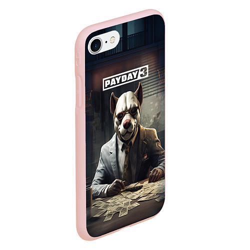 Чехол iPhone 7/8 матовый Bulldog payday 3 / 3D-Светло-розовый – фото 2
