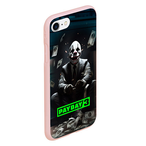 Чехол iPhone 7/8 матовый Payday 3 game / 3D-Светло-розовый – фото 2