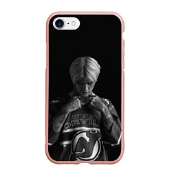 Чехол iPhone 7/8 матовый Lil Peep in the dark, цвет: 3D-светло-розовый
