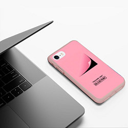 Чехол iPhone 7/8 матовый Blackpink Square one, цвет: 3D-светло-розовый — фото 2