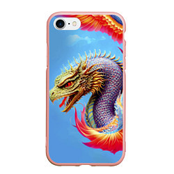 Чехол iPhone 7/8 матовый Dragon - irezumi - tattoo - Japan