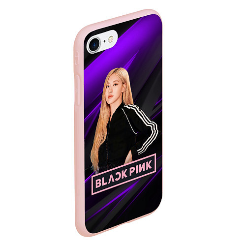 Чехол iPhone 7/8 матовый Rose Blackpink / 3D-Светло-розовый – фото 2