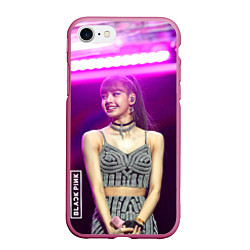 Чехол iPhone 7/8 матовый Blackpink Lisa awarded, цвет: 3D-малиновый