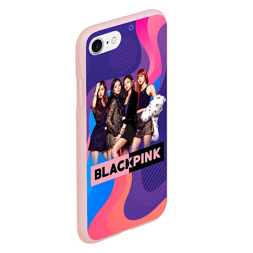 Чехол iPhone 7/8 матовый K-pop Blackpink girls / 3D-Светло-розовый – фото 2