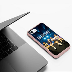 Чехол iPhone 7/8 матовый Blackpink kpop girls, цвет: 3D-светло-розовый — фото 2