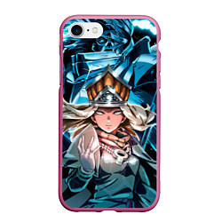Чехол iPhone 7/8 матовый The Priestess - Loop Hero, цвет: 3D-малиновый