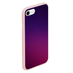 Чехол iPhone 7/8 матовый Малиновый градиент, цвет: 3D-светло-розовый — фото 2