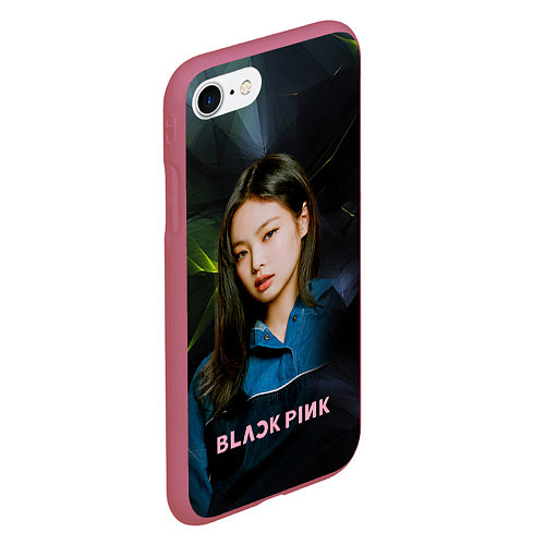 Чехол iPhone 7/8 матовый Blackpink shut down / 3D-Малиновый – фото 2