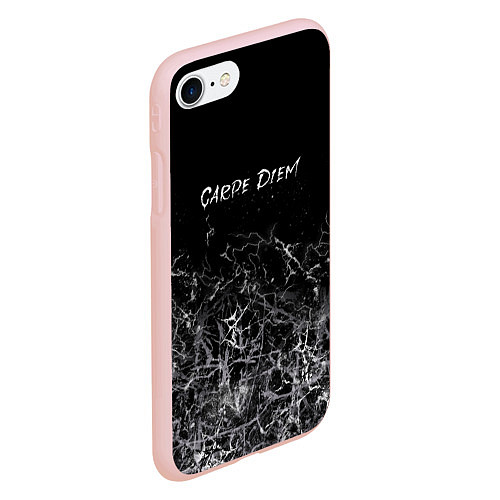 Чехол iPhone 7/8 матовый Carpe diem, лови мгновение / 3D-Светло-розовый – фото 2