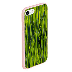 Чехол iPhone 7/8 матовый Ландшафт зелень, цвет: 3D-светло-розовый — фото 2