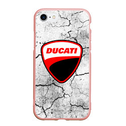 Чехол iPhone 7/8 матовый Ducati - потресканная земля