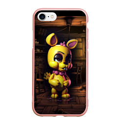Чехол iPhone 7/8 матовый Spring Bonnie Five Nights at Freddys, цвет: 3D-светло-розовый