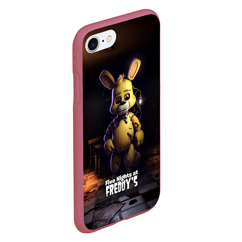 Чехол iPhone 7/8 матовый Spring Bonnie Five Nights at Freddys / 3D-Малиновый – фото 2