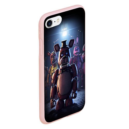 Чехол iPhone 7/8 матовый Five Nights at Freddy / 3D-Светло-розовый – фото 2