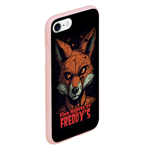 Чехол iPhone 7/8 матовый Five Nights at Freddys Mangle / 3D-Светло-розовый – фото 2