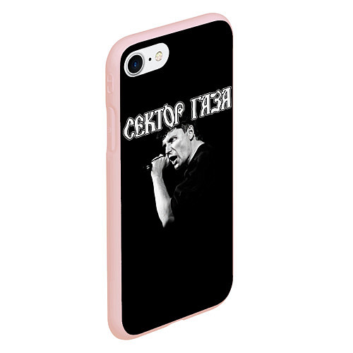 Чехол iPhone 7/8 матовый Сектор Газа и Анархия хой / 3D-Светло-розовый – фото 2