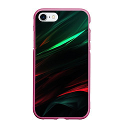 Чехол iPhone 7/8 матовый Dark red and green