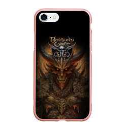 Чехол iPhone 7/8 матовый Baldurs Gate 3 demon, цвет: 3D-светло-розовый