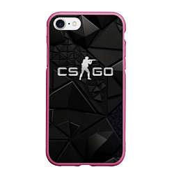 Чехол iPhone 7/8 матовый CSGO silver black