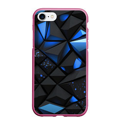 Чехол iPhone 7/8 матовый Blue black texture