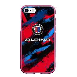 Чехол iPhone 7/8 матовый Alpina - BMW colors