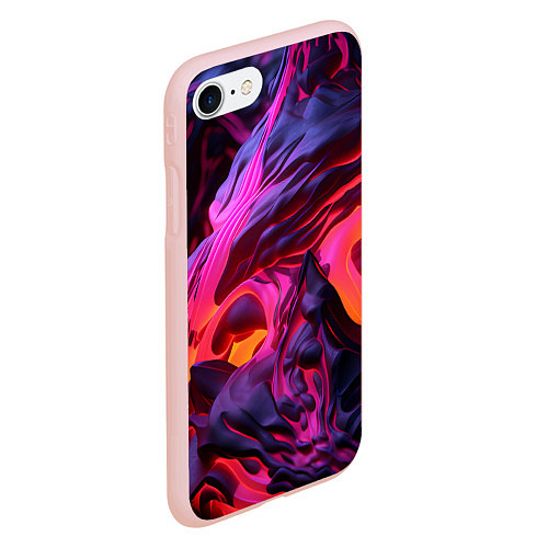 Чехол iPhone 7/8 матовый Вулкан Стиля / 3D-Светло-розовый – фото 2