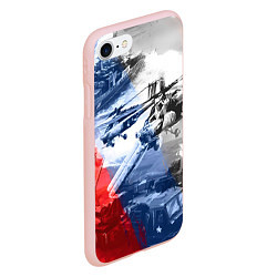 Чехол iPhone 7/8 матовый Армия РФ, цвет: 3D-светло-розовый — фото 2