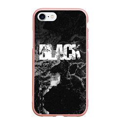 Чехол iPhone 7/8 матовый Black - abstract